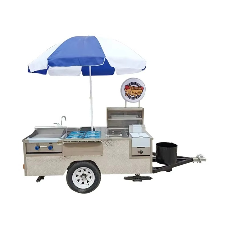 Hot Dog Vending Cart - 완벽한 설비를 갖춘 맞춤형 스테인리스 스틸