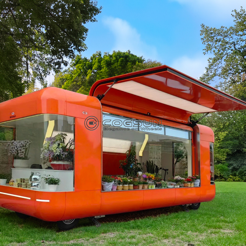 Hot Dog Vending Cart - 거리 이동식 푸드 트레일러 피자 밴